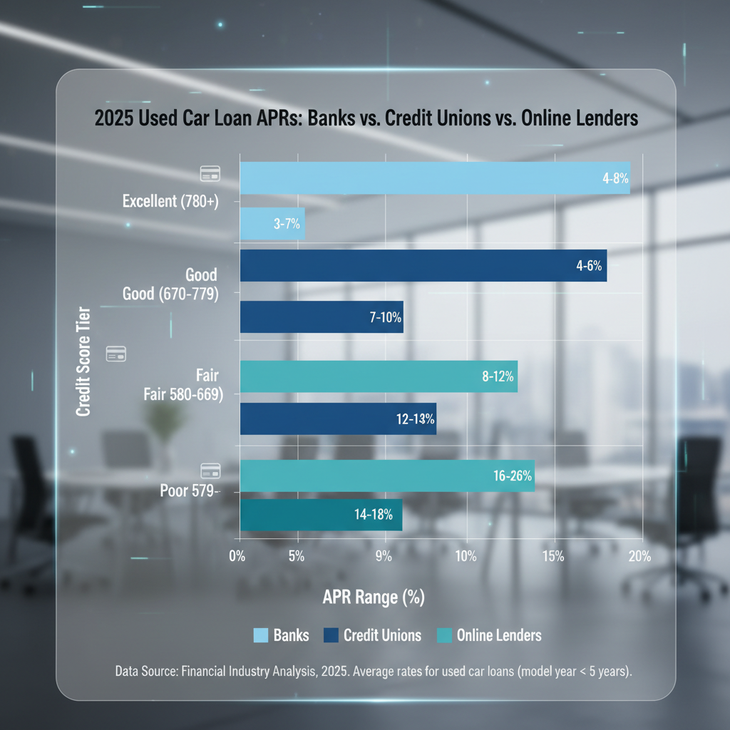 Who’s Winning the Used Car Loan Race in 2025? Inside the Showdown: Banks, Credit Unions, or Online Lenders
